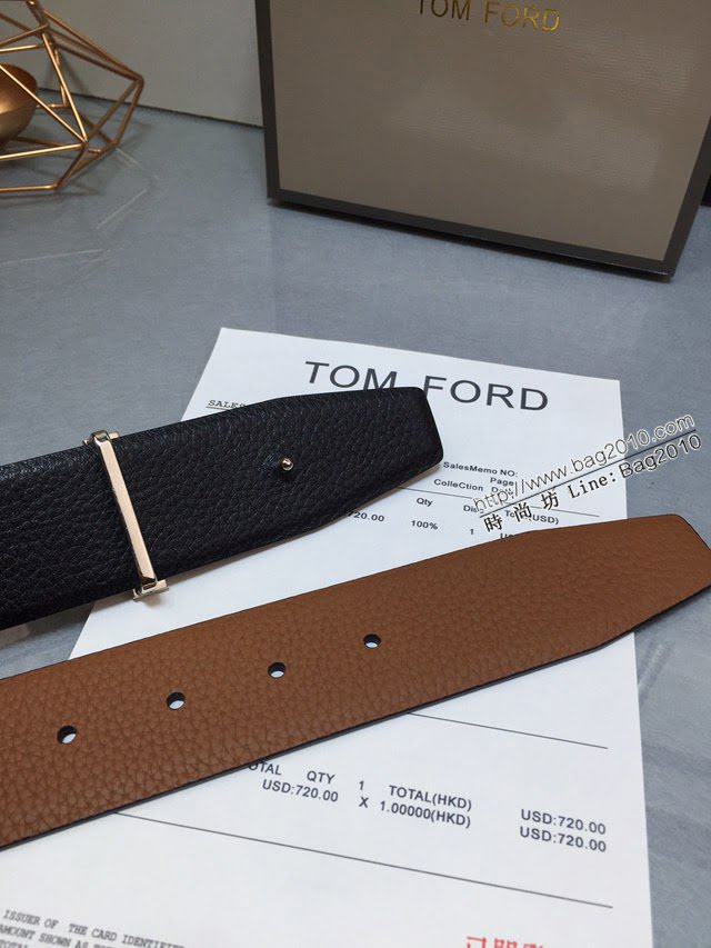 TOM FORD商務男士皮帶 湯姆福特雙面小牛皮腰帶  jjp1878